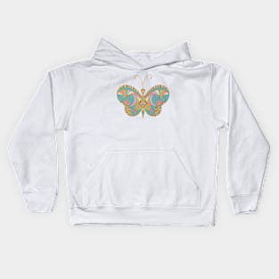 pastel cloisonné butterfly Kids Hoodie